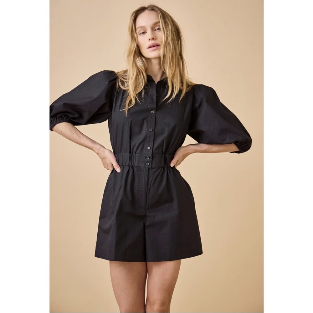 Hunter Black Collared Shirt